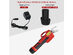 Costway 25mm Cordless Electric Pruning Shears W/ 2Ah Rechargeable Battery - Red and Black