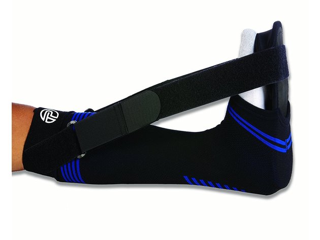 Pro-Tec Athletics Soft Night Foot Splint for Plantar Fasciitis, Medium: Men 8.5 Inches - 10.5 Inches, Women 8.5 Inches - 11 Inches, Black