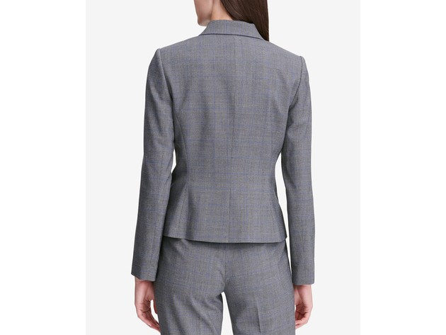 Calvin klein glen plaid on sale blazer