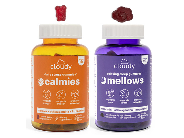 Mellows Relaxing Sleep Gummies Supplement – Cloudy