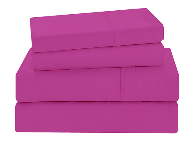 3-Piece Microfiber Sheet Set (Purple/Twin)