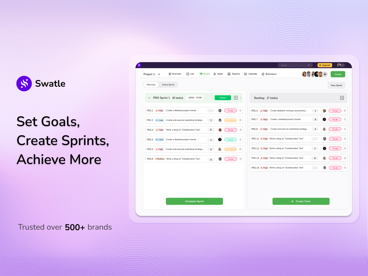 Swatle All-in-One AI Assistant for Projects, Tasks & Teams: Premium Lifetime Subscription