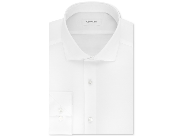 Calvin Klein Men's Slim-Fit Long-Sleeve Button Dress Shirt Size 15.5x34-33