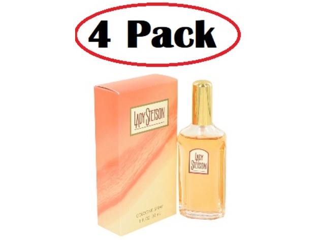 4 Pack of LADY STETSON by Coty Cologne Spray 1 oz