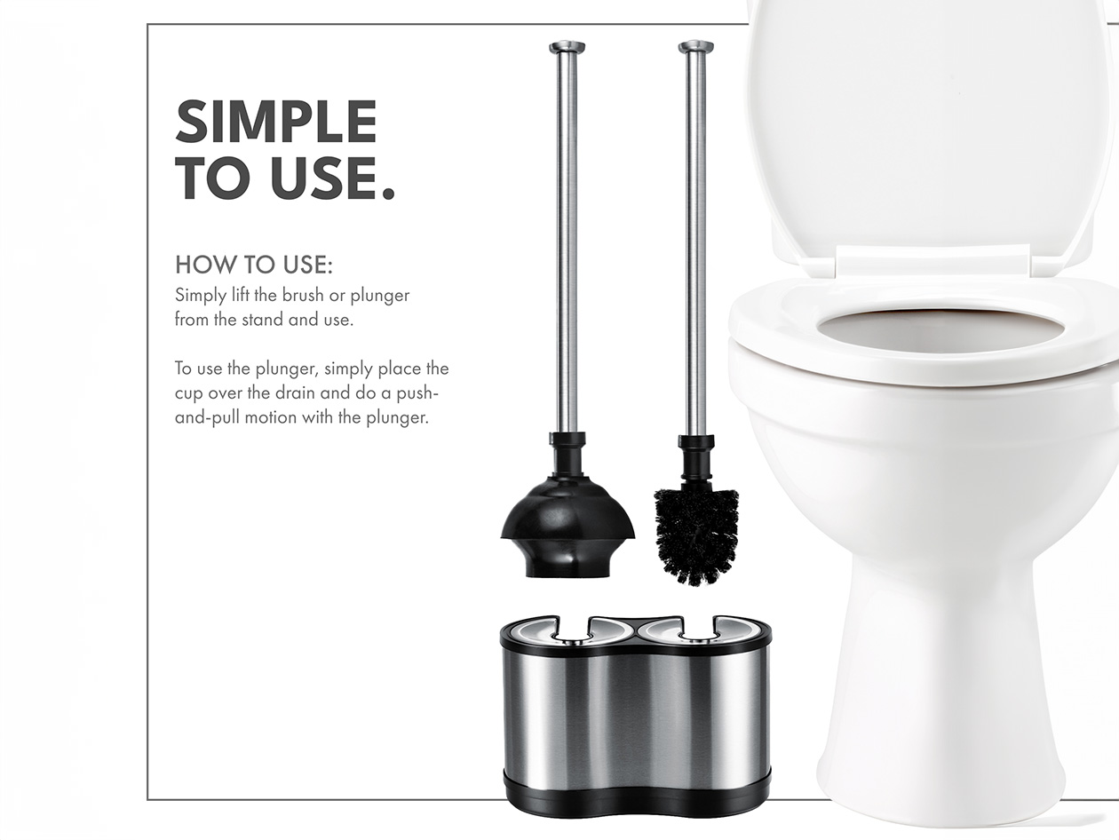 ToilettTree Brush & Plunger Combo