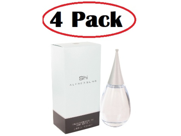 4 Pack of SHI by Alfred Sung Eau De Parfum Spray 3.4 oz