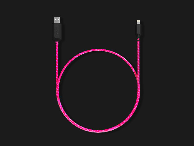 TAMO Charge-N-Glow Lightning Cable (Pink)