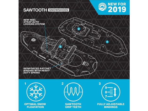 WildHorn Outfitters Sawtooth Snowshoes - Arctic, 21" (New)