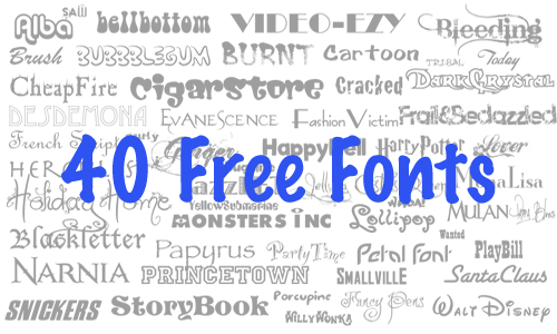 40 FREE Stylin' Fonts