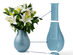 Fovere Cremation Memorial Vase Urn For Human Ashes (Blue)