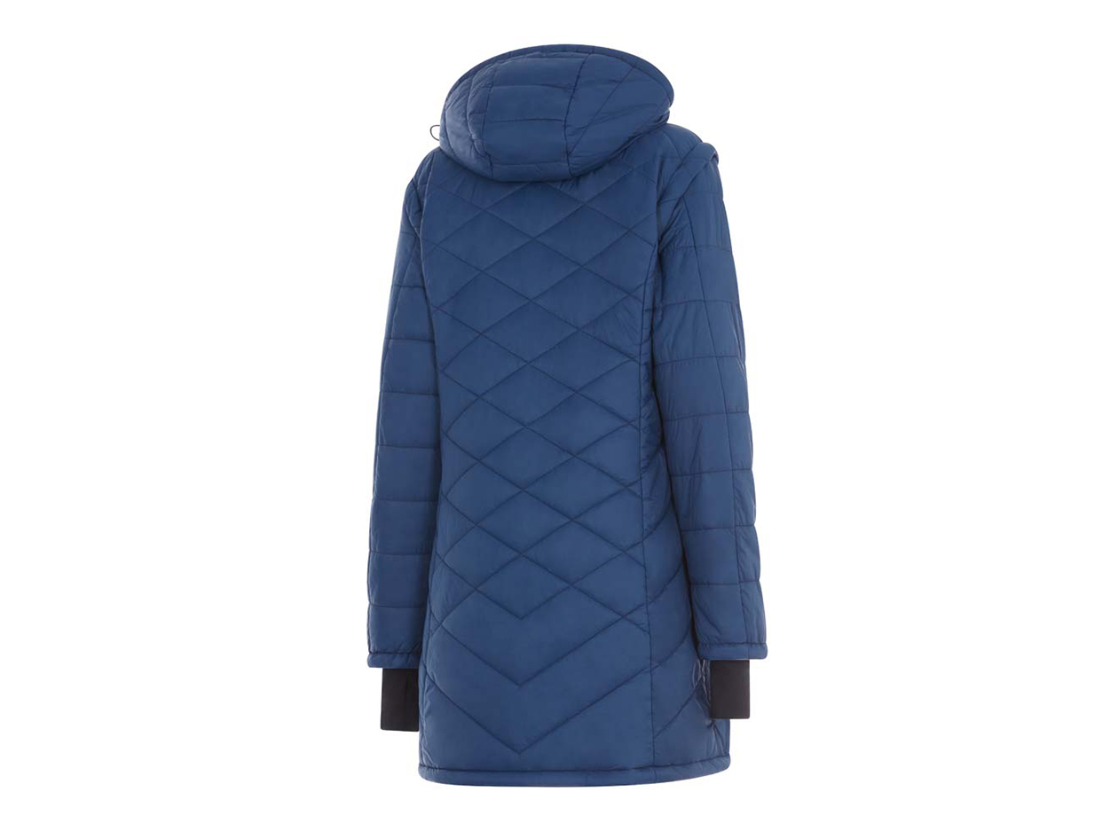 Women's Helios Hybrid Heated Coat with Power Bank (Navy/XL)
