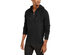 INC International Concepts Men's Pieced Quarter-Zip Hoodie Black Size Extra Large