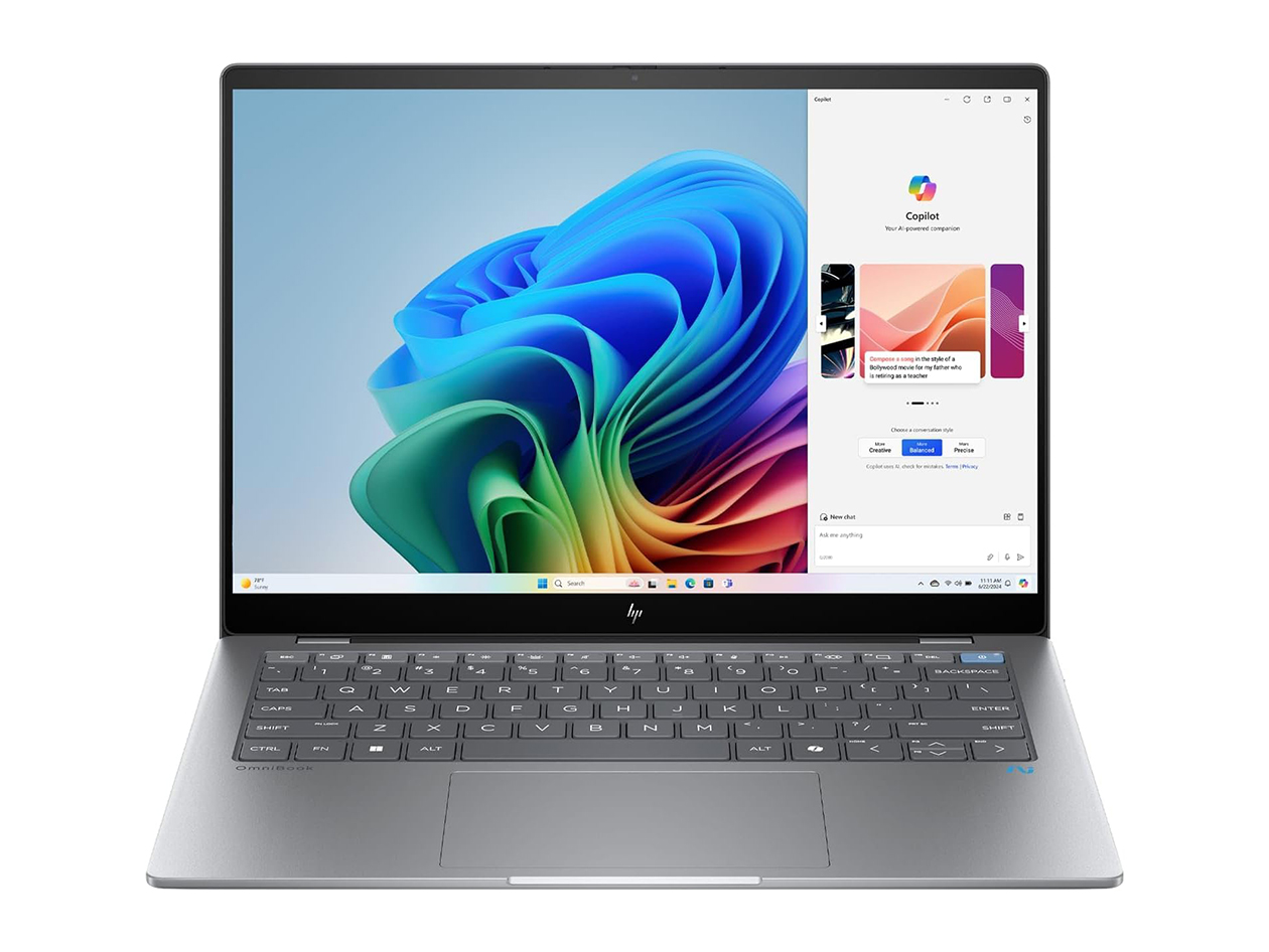 HP OmniBook X 14" Touch Laptop (2024) Snapdragon X Elite 3.4GHz 16GB RAM 512GB SSD Win11 (Certified Refurbished)