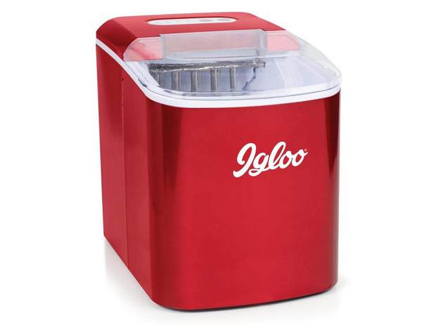 IGLOO ICEB26RR 26-Pound Portable Ice Maker - Red
