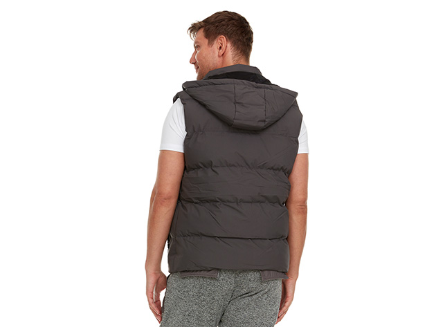 Helios Paffuto Heated Unisex Vest with Power Bank (Gray/Medium)