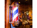 Costway 30'' Barber Shop Pole Red White Blue Rotating Light Stripes Sign Hair Salon - As pic