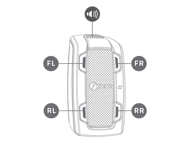 FOBO Tire 2: Tire Pressure Monitoring System (Silver)