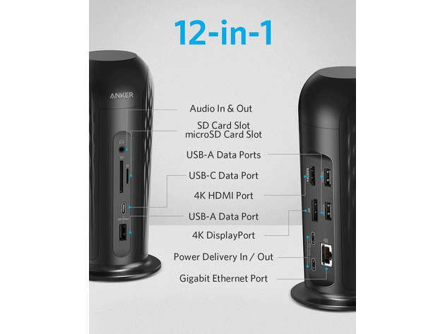 Anker PowerExpand 12-in-1 USB-C PD Media Dock | StackSocial