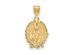 14k Gold Plated Silver Georgetown U Medium Crest Pendant