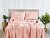 Bamboo 2000 Count 6-Piece Sheet Set with SnugGrip (Blush/Twin)