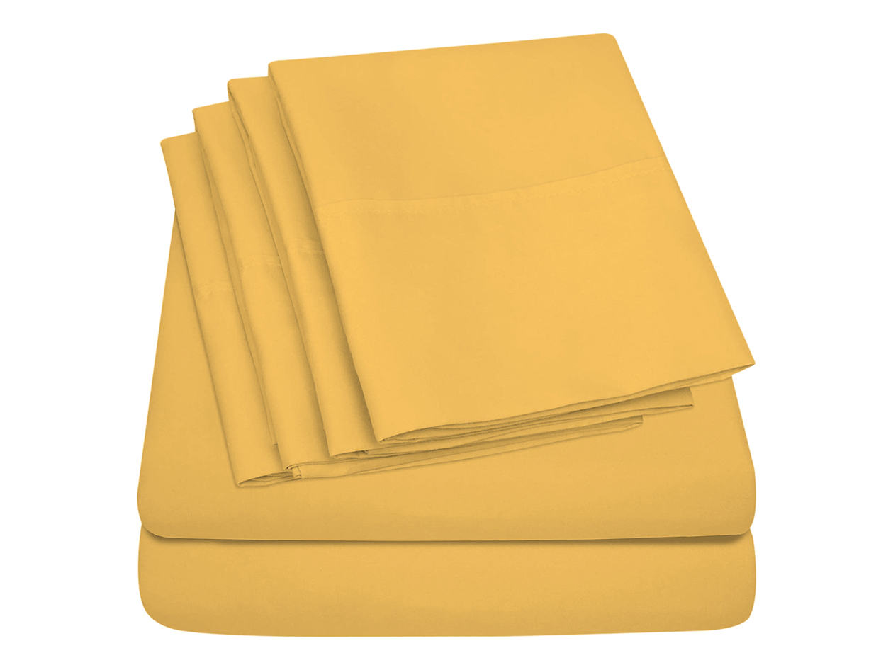 Super-Soft 1800 Series Bamboo Blend 3-Piece Sheet Set (Gold/Twin)