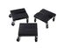 Costway 1500 LBS Snowmobile Roller Set 3 PCs Dolly Storage Dollies Mover Snow Mobile - Black