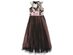 Speechless Big Girls Floral-Print Mesh Maxi Dress Black Size 16"