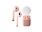 AirBuds 4 Bluetooth Earbuds with Wireless Charging Case + Charging Mat - Pink
