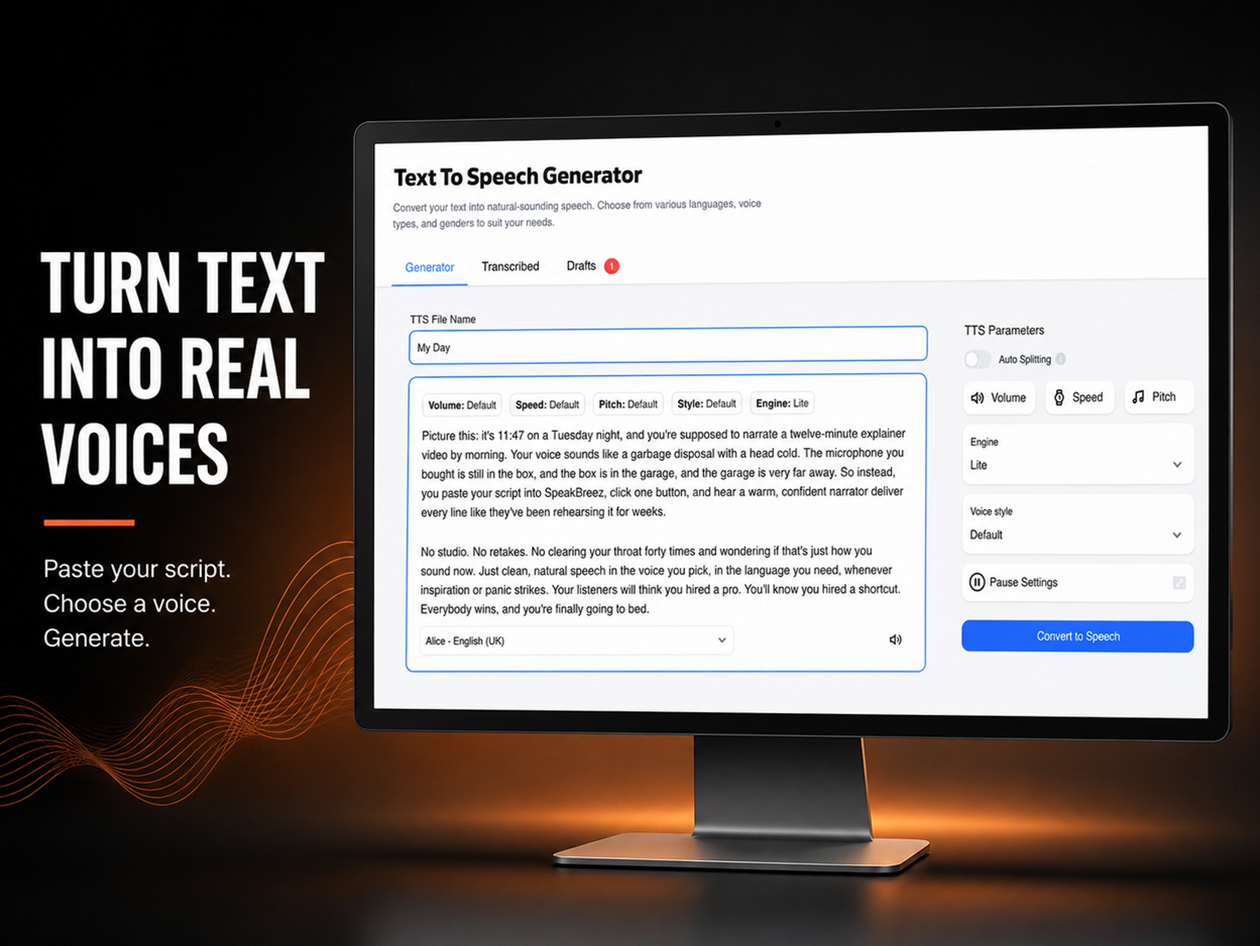 SpeakBreez Plan: Lifetime Subscription