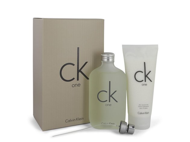 CK ONE by Calvin Klein Gift Set -- 6.7 oz Eau De Toilette Spray + 6.7 oz Body Moisturizer