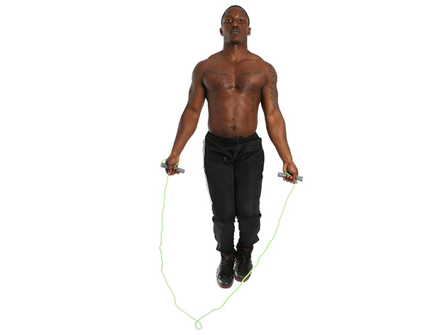 Adjustable Length Jump Rope with Anti-Grip Handles