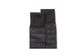 Perry Ellis Men's Textured Striped Dress Socks Black Size Regular
