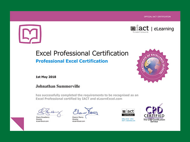 Excel Charts Course