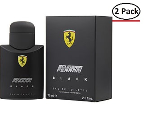 Ferrari Scuderia Black By Ferrari Edt Spray 2.5 Oz For Men (Package Of 2)