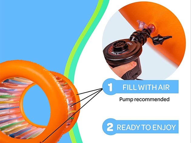 Inflatable Giant Hamster Wheel (Orange)
