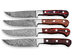 Damascus Steak Knives: Set of 4