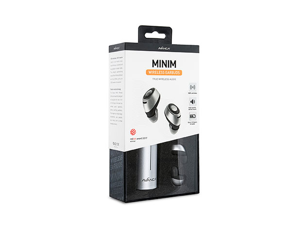 Avanca Minim True Wireless Earbuds (Silver Metallic)