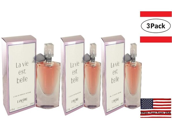 3 Pack La Vie Est Belle By Lancome L Eau De Parfum Intense Spray 2 5 Oz For Women Joyus