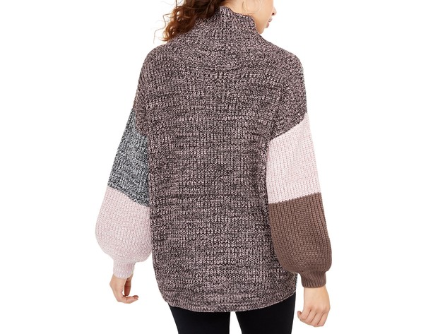 American Rag Juniors' Colorblocked Sweater Pink Size Extra Large