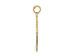 14K Yellow Gold Cross Pendant Necklace with Chain and Heart Center