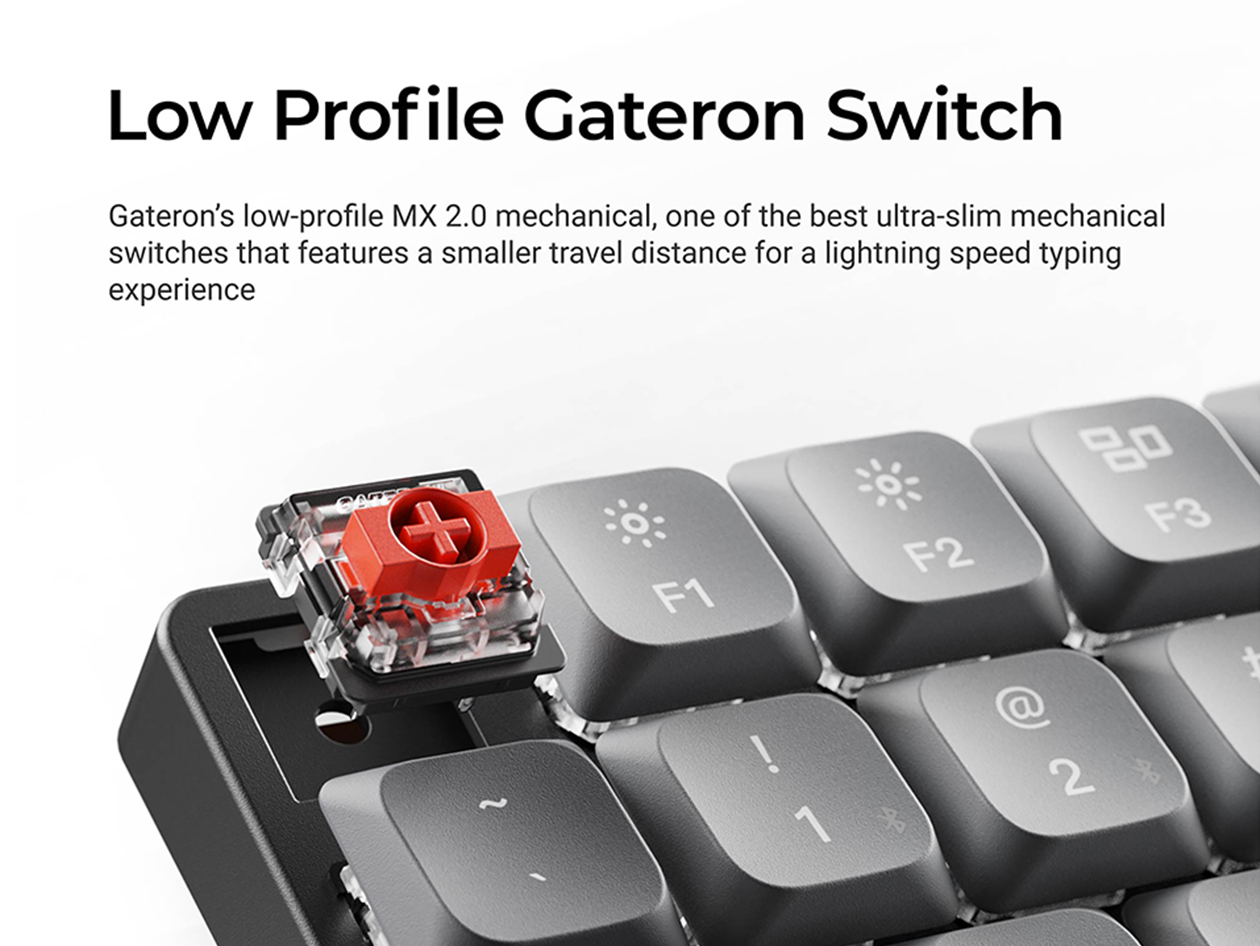 Keychron K3 Max Wireless Mechanical Keyboard (RGB Backlight/Blue Switches)