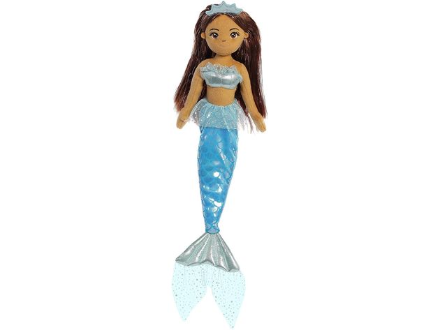 Aurora World Gorgeous High Quality Plush Sea Sparkles Rainbow Mermaid Toy, Yesenia