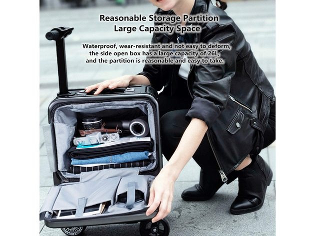 Suitcase Bag Intelligent Rolling Travel Luggage Box Rideable