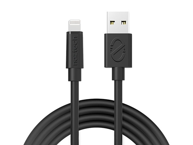 Naztech USB to MFi Lightning 12' Extra Long Cable (Black)