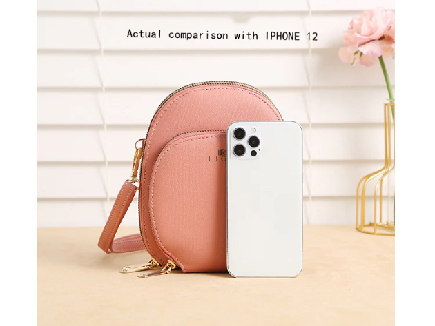 Lior Crossbody Cellphone Purse Pink