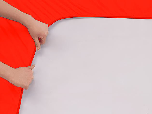 3-Piece Microfiber Sheet Set (Red/Twin)