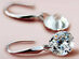 Naked Swarovski Drill Sterling Silver Drop Earrings