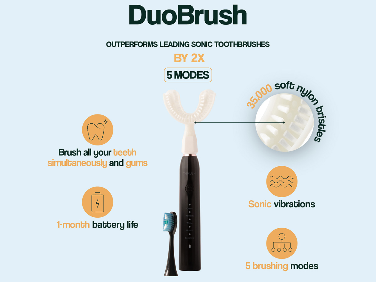 Y-Brush DuoBrush Sonic Toothbrush