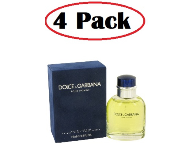 4 Pack of DOLCE & GABBANA by Dolce & Gabbana Eau De Toilette Spray 2.5 oz