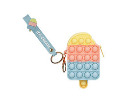 Bubble Popper Zipper Pouch & Keychain (Popsicle)